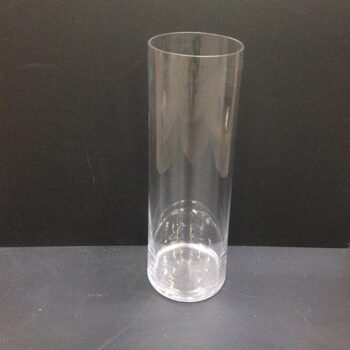 rota vase clear glass vessel flowers rental