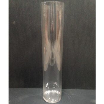 rota vase clear glass vessel flowers rental