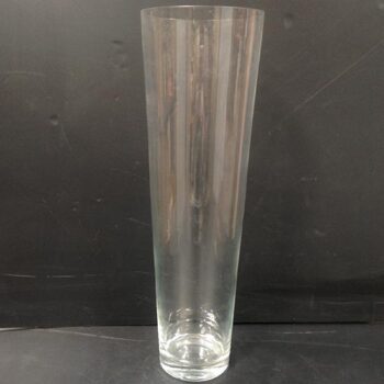 voluminous vase straight clear candle flowers glass vessel rental