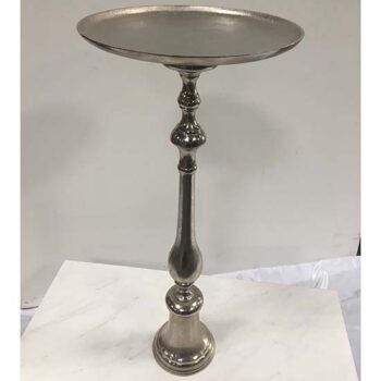 paris pedestal silver bronze riser decor rental