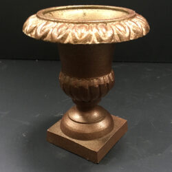 classic urn iron metal cast vessel flowers rental