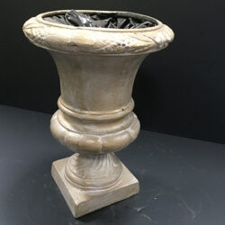 footed urn metal vessel flowers rental