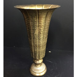 lita vase metal bronze gold vessel flowers rental