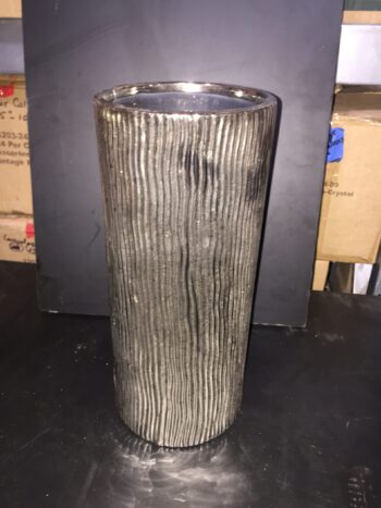 darby vase ceramic silver gold