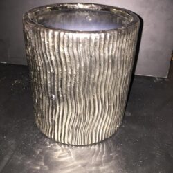 darby vase ceramic silver gold