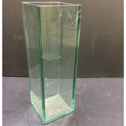 plate glass planter clear thick rectangular vessel rental