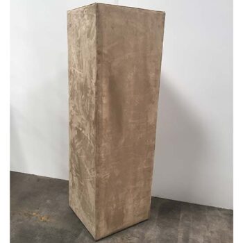 pedestal rectangle tall cloth brown riser decor rental