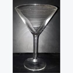 martini glass clear vessel flowers rental