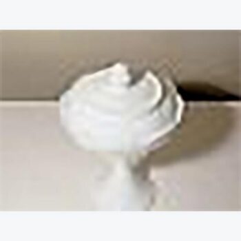 candy dish white matte top tipped ornate glass vessel rental