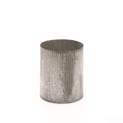 norah vase metal tin aluminum vessel metal rental