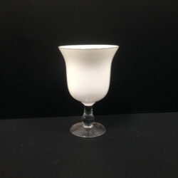 occasions vase white glass opaque clear vessel flowers rental