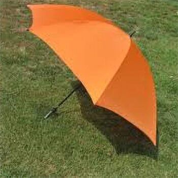 umbrella gold orange golf hook handle home decor rental