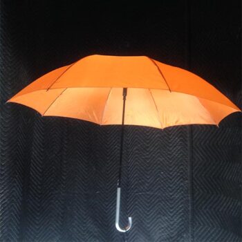 umbrella gold orange golf hook handle home decor rental