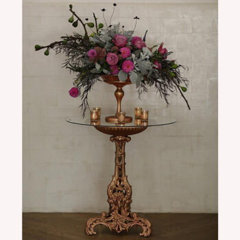 new orleans plant stand metal vessel cast iron flowers rental