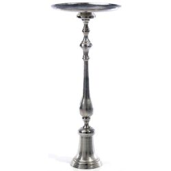 paris pedestal silver bronze riser decor rental