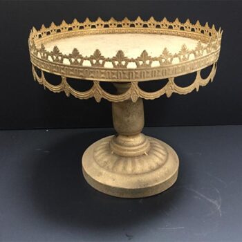 parish cake stand gold regal metal housewares decor