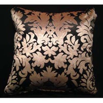 toss black gold ornate design pillow decor rental