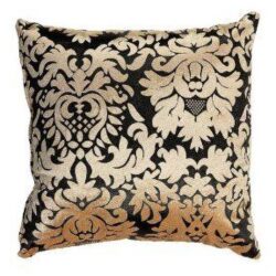 toss black gold ornate design pillow decor rental