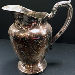 silver plate pitcher metal vessel rental