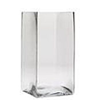 plantation vase clear glass vessel flowers rental