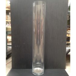 rota vase clear glass vessel flowers rental