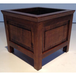 square wood french planter box flowers furniture rental