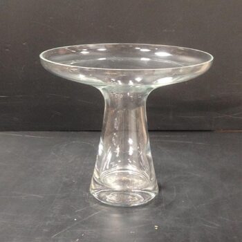 sydney vase glass bowl clear vessel flowers rental