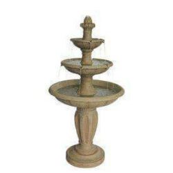 tiered garden fountain stone water outdoor decor rental