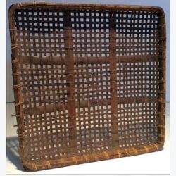 tobacco drying tray square wood home decor rental