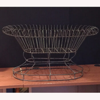 wire planter iron vessel flowers french rental