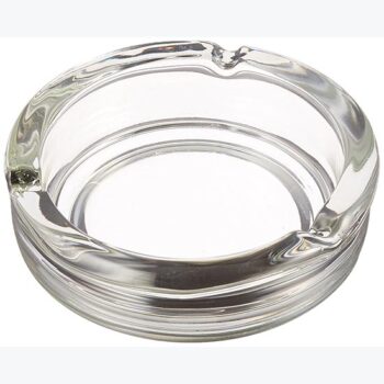 ash tray plate glass clear housewares decor rental