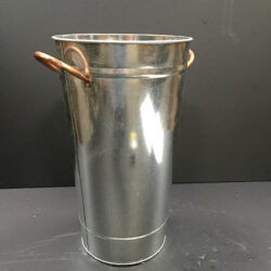 flower bucket galvanized metal vessel rental