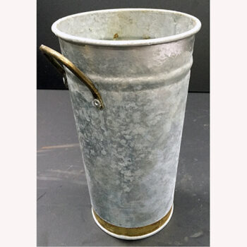 flower bucket galvanized metal vessel rental