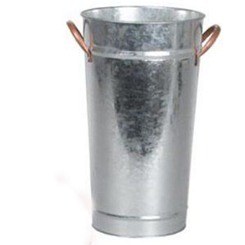 flower bucket galvanized metal vessel rental