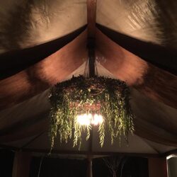 grapevine wreath artificial decor chandelier rental