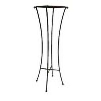 deco pedestal iron brown riser decor rental