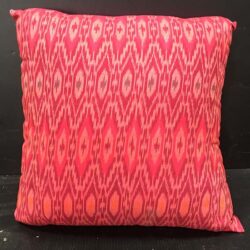 throw aztec flame stitch pink pillow decor rental