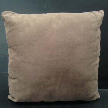 throw tan suede pillow decor rental