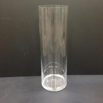 rota vase clear glass vessel flowers rental