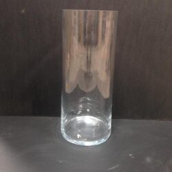 rota vase clear glass vessel flowers rental