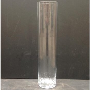 rota vase clear glass vessel flowers rental