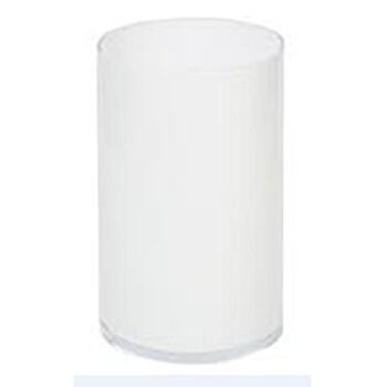 rota vase white glass vessel flowers rental