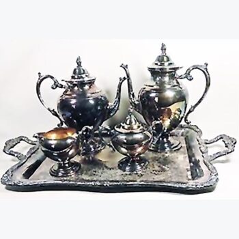 silverplate tea coffee service housewares rental