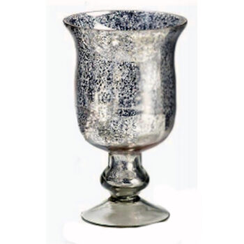 mercury footed vase gold silver glass vessel rental