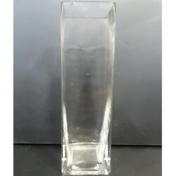 square vase clear glass planter flowers vessel rental