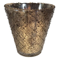veneta vase gold mercury opaque glass vessel flowers rental