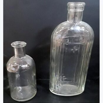 vintage bottles clear design set glass vessel flowers utility rental