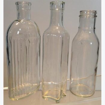 vintage bottles clear design set glass vessel flowers utility rental