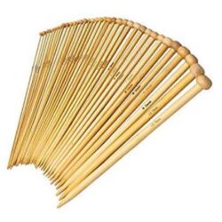 Set of bamboo voodoo pins on a white background