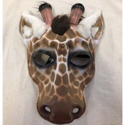 giraffe face mask Mardi Gras theme decor rental